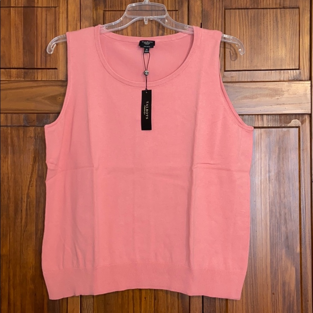 Peachy Pink Sweater Tank Top size 3X